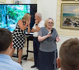 Открытие выставки Якова Басова