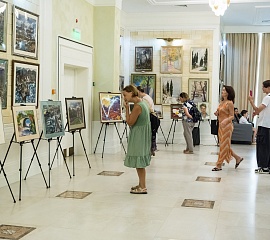 Открытие выставки Якова Басова