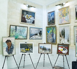 Открытие выставки Якова Басова