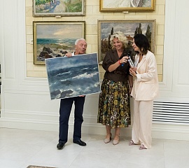 Открытие выставки Якова Басова